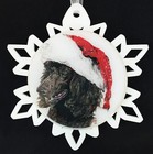 Santa Poodle Dog Breed Personalized Christmas Ornament