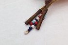 Rare Old Native American Beaded Vintage Leather Fetish Amulet Turtle Antique