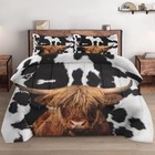 Size Comforter Set With 2 Pillowcases  Vintage Farm Animal 3 Pcs Queen Bull