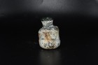 Authentic Ancient Roman Glass Bottle Container With Iridescent Patina
