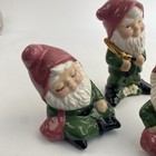 Vintage Ceramic Garden Gnomes Dwarfs Elves Shelf Sitters Set Of 4 Albertas Molds