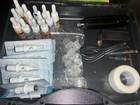 Wireless Rotary Tattoo Pen Machine Complete Kit Various Ink 15 Needle Battery