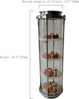 4  Borosilicate Glass Copper Bubble Plate Moonshine Reflux Column 4 Inch Distill