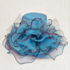 Kentucky Derby Cap Flounce Cocktail Teaparty Bridal Wedding Dress Formal Hat a75