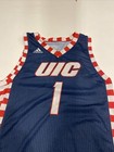 Game Worn Used Jersey Uic Flames Illinois Chicago Mens Medium  1 Ottey