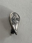 Vintage Sterling Silver Figurettes Sales Women Lapel Pin brooch Signed Cto