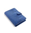 New Filofax Personal Classic Croc Organiser Planner Diary Indigo Leather -026008