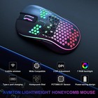 Wireless Mouse Gaming Rechargeable Optical Mouse Cordless 7 Color Led Backlit Pc