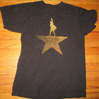 Black Hamilton The Musical Logo T Shirt Medium Play Broadway