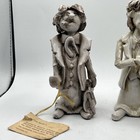 Trio Of Vintage Dino Bencini Sculpture Ceramic Pottery Figurine Italy Signed