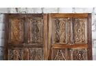 Vintage Carved Door Rustic Ranch Farmhouse Sandwashed Double Barn Doors 80x36