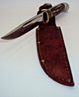 Vintage Western S-h48a Usa Fix Blade Hunting Knife In Factory Sheath