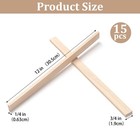 15 Pcs Wood Trim Strips Slats 1 4 X 3 4 X 12 Inch