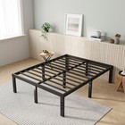 14 Inch Metal Platform Bed Frame Full Size With Storage Space Under Bed