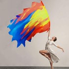 Praise Dance Lion Fire Banners Prophetic Worship Dance Chiffon Flags For Women