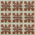 Mexican Tiles High Relief Ceramic Cuerda Seca Malibu Santa Barbara Tiles Cs-35