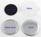 Rubber Magnetic Button Badge Parts For Button Maker 100 Sets pack Various Sizes
