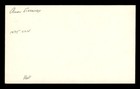 Dennis Eckersley Signed Index Card