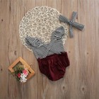 Newborn Baby Girls Romper Jumpsuit Bodysuit Infant Headband Clothes Outfits Set