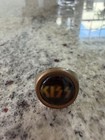 Kiss 1977 Gold Kiss Logo Jewelry Ring Aucoin Vintage Gene Paul Ace Peter Rare    