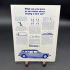 Vtg Original 1967 Citroen Ds Usa Break Official Brochure Rare -a