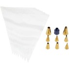New Wilton 17-piece Decorating Tip Set    gold Piping Tips  Check It Out  