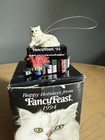 Vintage 1994 Christmas Fancy Feast Ornament Cat Piano Cat Lover Collectable