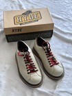Vtg Hyde Bowling Shoes Size 7 5 Brown Leather Lace-up Oxford W1951-br Euc Beige