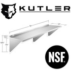 Open Box - 12  X 72  Stainless Steel Shelf  Nsf Commercial Restaurant Kitchen