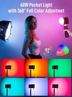 Colbor W60r Rgb Video Light 60w 2700-6500k Cob Continuous Output Lighting