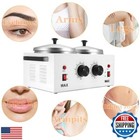 Wax Warmer Double Pot  Professional Electric Heater For Facial  Body  Spa  An