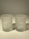  set Of 2  Jagermeister Frosted Glass 2cl Shot Glasses With Logo