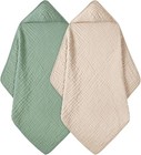 Baby Bath Towels   Muslin Cotton Hooded Baby Towels For Newborn  Baby