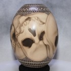 Mata Ortiz Pottery Mexican Overlapping Skulls Traditional Technique Folk Art New