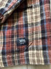 Vans Men s Plaid Jacket Full Zip button Corduroy Collar Pockets Size M