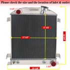 4row Radiator Fit 1932 Ford 3 chopped Chevy Mopar Configuration Low-boy Chopped