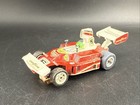 1970 Tyco  1734 Indy Ferrari F1 Red white 6 Heuer  Aurora Afx Slot Car Ho Scale