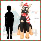 5 Ft Inflatable German Shepherd Christmas Decoration