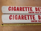 2 Vintage Wooden 41  Cigarette Dept Grocery Store Sign Tobacco Advertisement