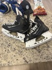 Ccm Ribcor Ice Hockey Skates Black white Lace-up Pair