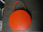 Vintage 1961 Red Beany And Cecil Round Zipper Purse Style Lunch Box Bag