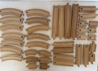 Brio Wooden Train Track Lot 38 Pieces Straight Curved Railway Thomas Compatible