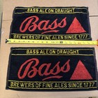 Bass Ale On Draught Bar Towels - Lot Of 2 - New