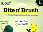 Woof Bite N  Brush Large Treat Holder Toothbrush Tough Non Toxic For Dogs 7 5 