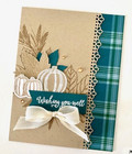 Stampin  Up   Gather Together Stamp Set   Gathered Leaves Dies Pumpkin Fall