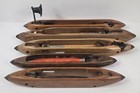 Vtg Wooden Weaving Loom Bobbin Pirn Boat Shuttles Lot