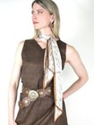 Designer Belt One Size Brown Concho