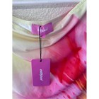 Nwt Edikted Lily Flower Print Ruched Mesh Tank Top Size Medium Y2k