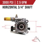 3 4  Shaft 3000 Psi Pressure Washer Pump For Blackmax Bm80930  Bm80915  Bm80320x