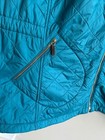 Talbots Woman Teal Blue Diamond Quilted Fleece Lined Vest Plus Size 2x Full Zip